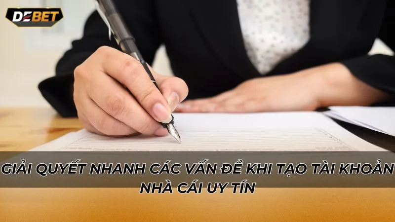Giải quyết nhanh các vấn đề khi tạo tài khoản nhà cái uy tín