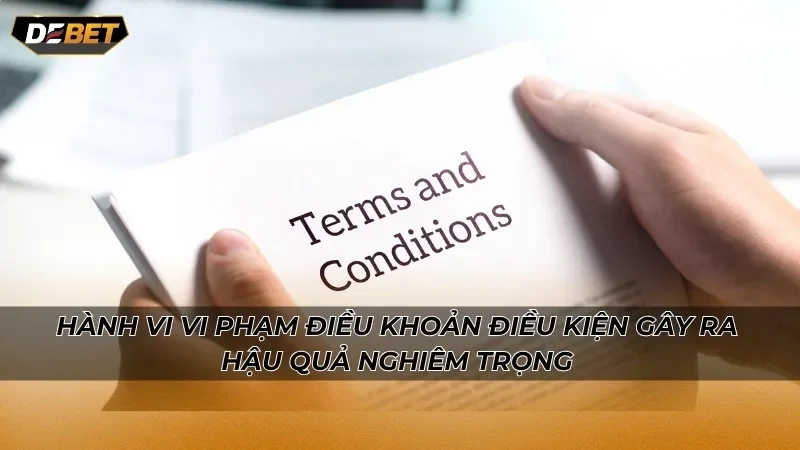 Hành vi vi phạm điều khoản điều kiện gây ra hậu quả nghiêm trọng