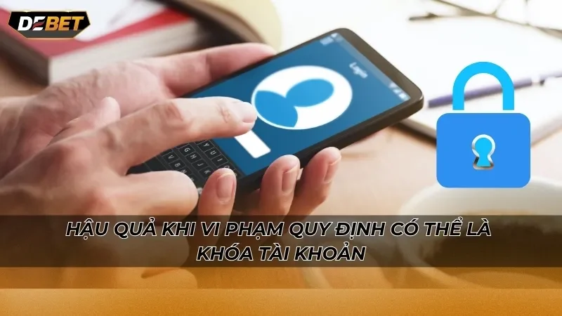 Hậu quả khi vi phạm quy định có thể là khóa tài khoản