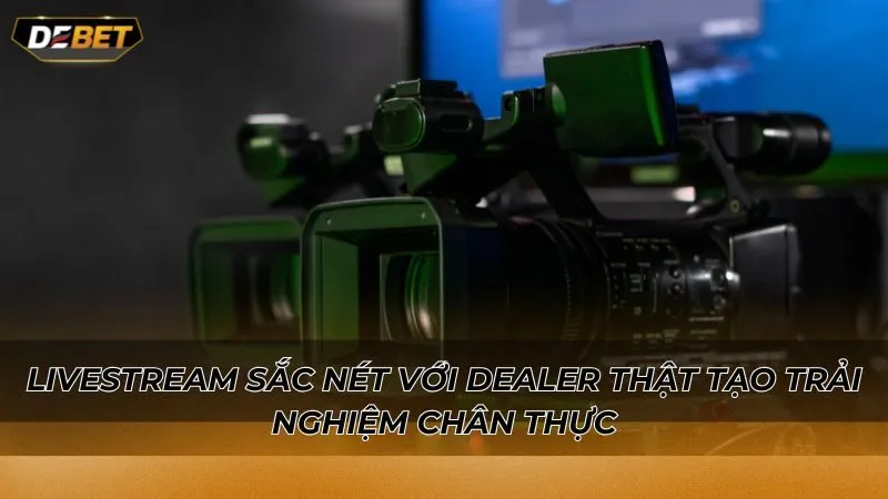 Livestream sắc nét với dealer thật tạo trải nghiệm chân thực